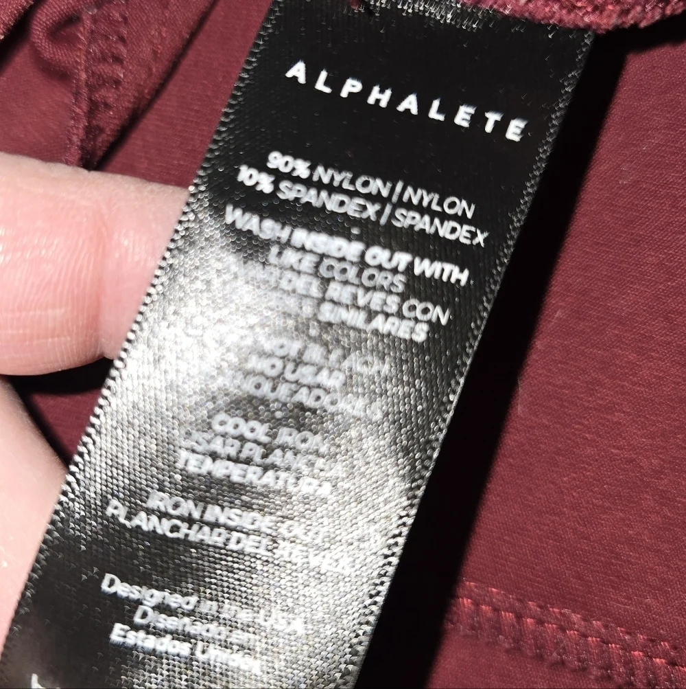 Alphalete Pro Elite Stretch Joggers with Pockets Burgandy Men's M